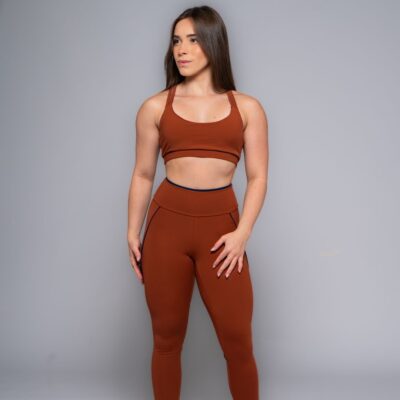 Top feminino Celeste